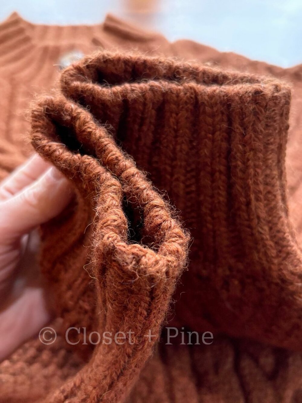 Doen‎ Skye Cardigan Sweater in Cinnamon Brown Size XS Small Alpaca Wool Blend - Picture 8 of 17